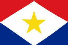 Waving flag of Saba