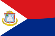 Waving flag of Sint Maarten